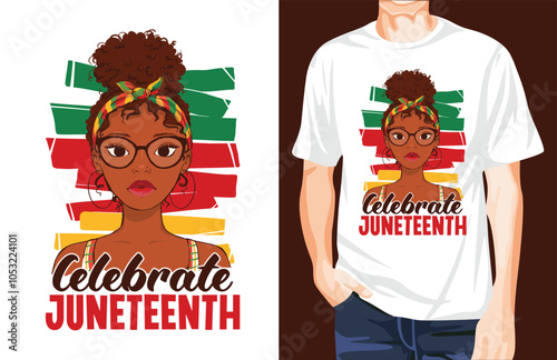 Celebrate Juneteenth t-shirt design