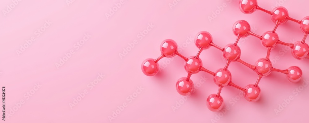 Floating collagen peptides in a bright, clean space, perfect for showcasing beauty and wellness products.