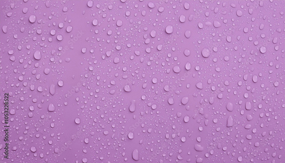 水滴がついている淡い紫色の背景 水滴がついている淡い紫色の背景