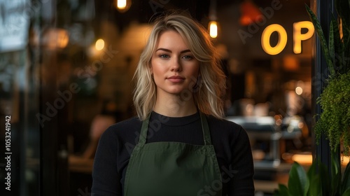 Wallpaper Mural The Barista in Cafe Setting Torontodigital.ca