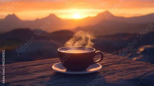 The Coffee Cup at Sunrise
