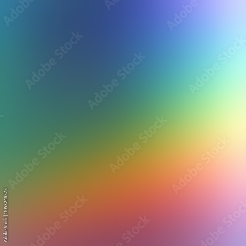 Bright blue yellow red green colors of rainbow gradient background.