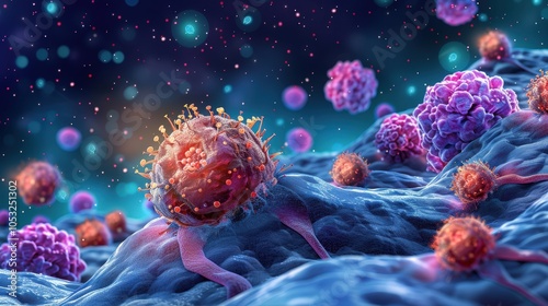 Exploring the Microcosmos of Immune Cells and Bacteria Interactions in Vibrant Detail