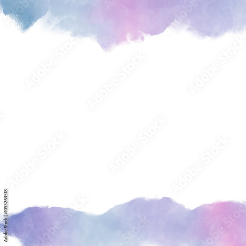 purple and blue swashes, watercolor wave paint abstract