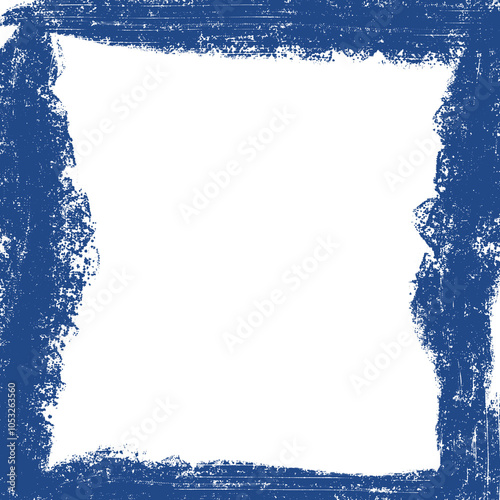 paint brush frame blue abstract