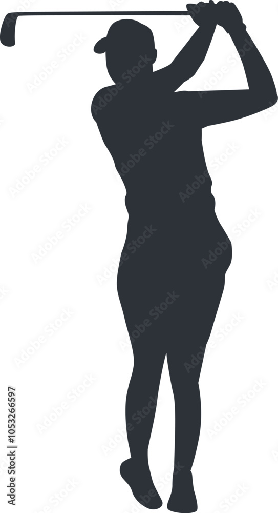 Golf Silhouette Sport Athlette Golfer Illustration Golf Silhouette Sport Athlette Golfer Illustration