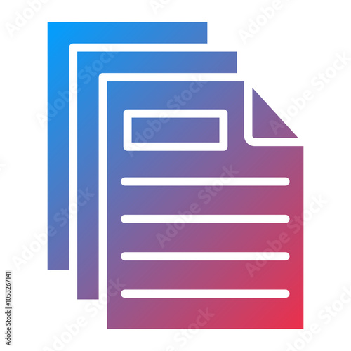 Documents Vector Icon Style