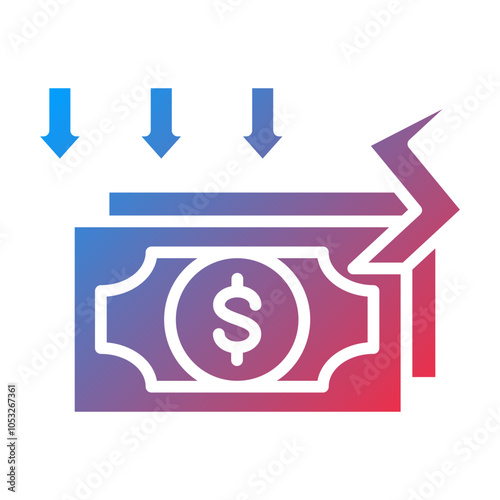 Bankruptcy Vector Icon Style