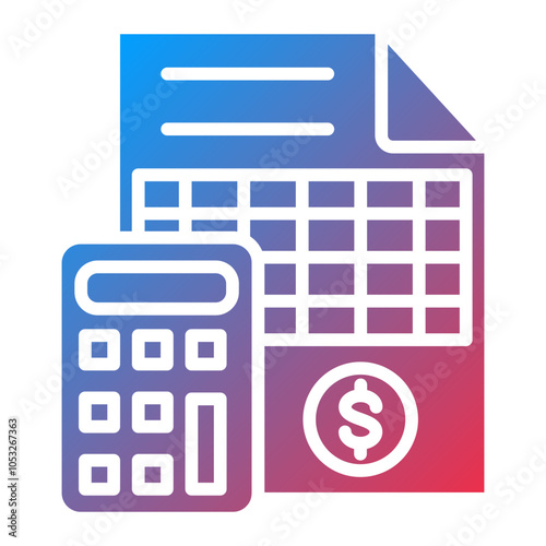 Bookkeeping Vector Icon Style