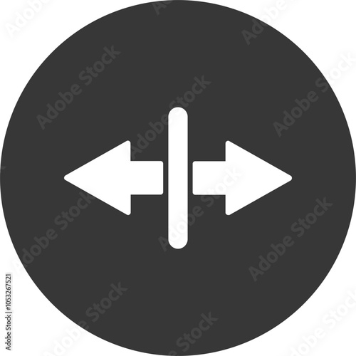 Separation Vector Icon Design
