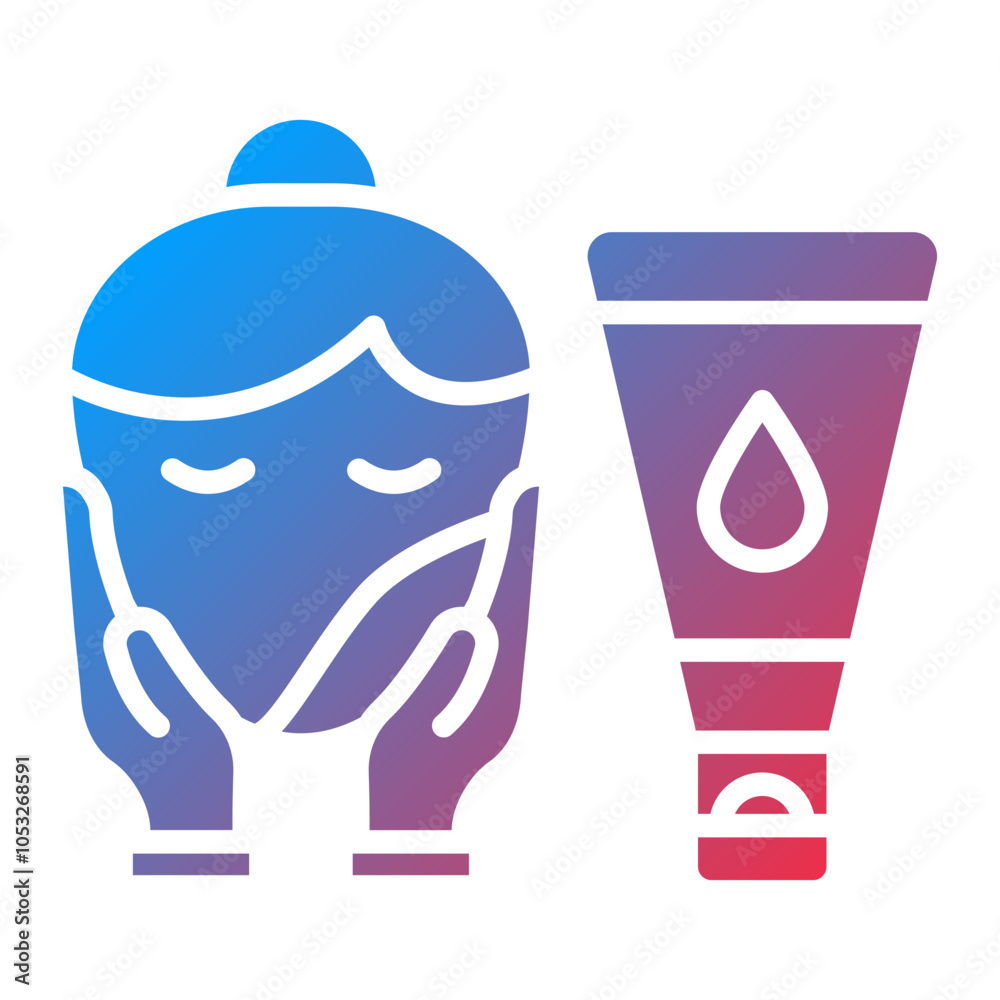 Face Scrub Vector Icon Style Face Scrub Vector Icon Style