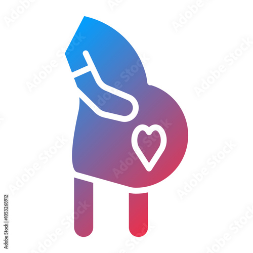 Pregnancy Vector Icon Style