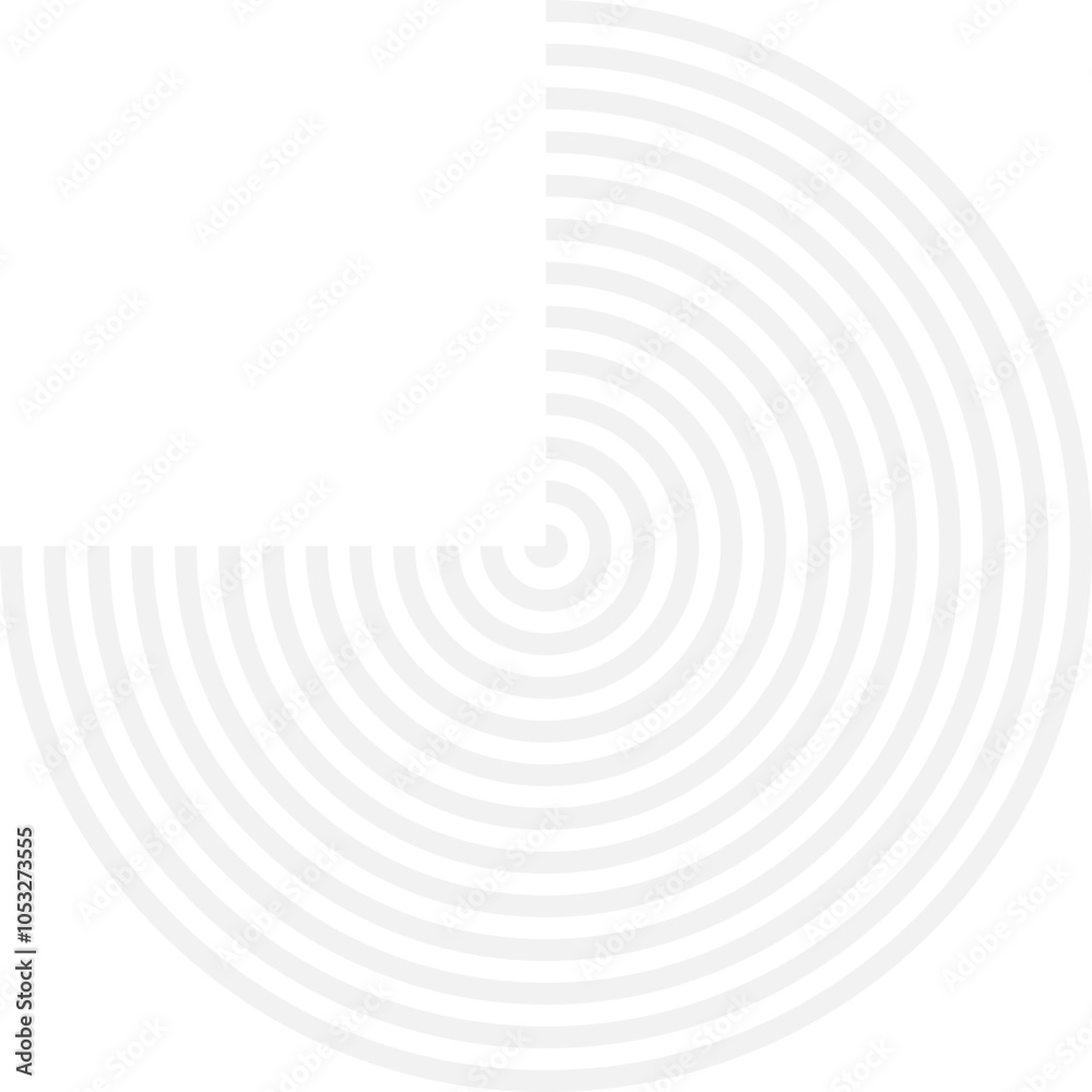 Fototapeta premium Gray rings on a white background. Geometric figures. Trendy pattern for wallpaper or web design.