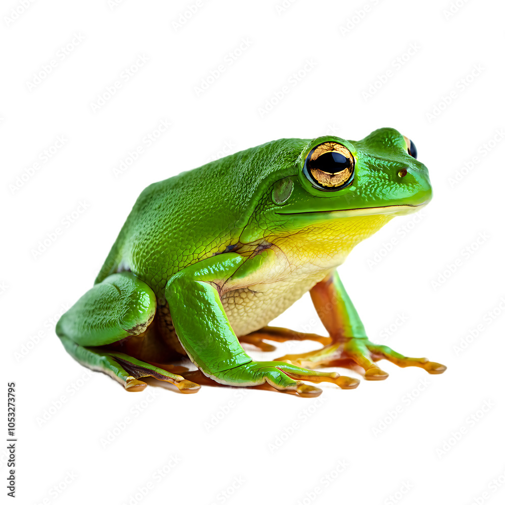 Green Frog Wildlife Art On Transparent Background Green Frog Wildlife Art On Transparent Background