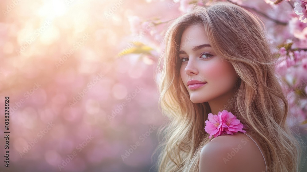 The Beauty Among Cherry Blossoms The Beauty Among Cherry Blossoms
