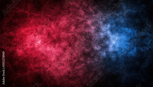 A vibrant abstract background featuring swirling red and blue hues, creating a dynamic and energetic visual effect.