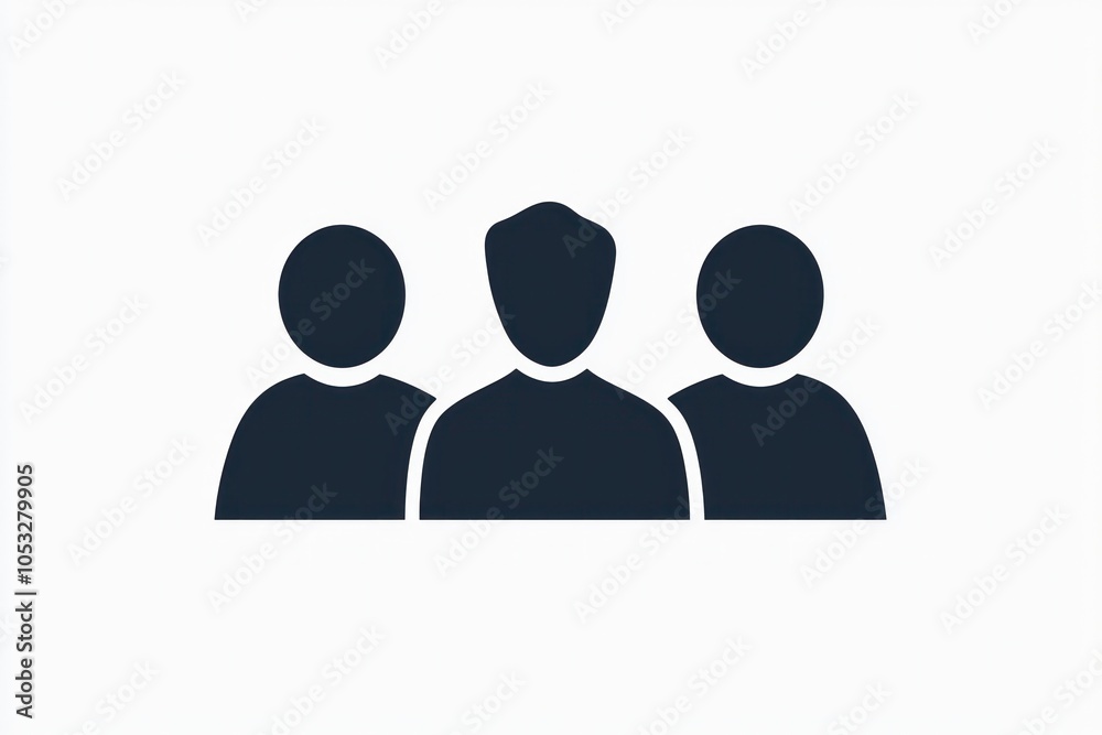 Icon depicting an influencer in a sleek glyph style for social media. Icon depicting an influencer in a sleek glyph style for social media.