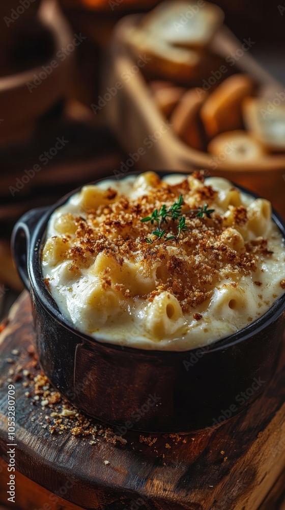 Classic Mac and Cheese in Rustic Cocotte with Crunchy Breadcrumb Topping – Perfect for Cozy Dinners, Comfort Food Lovers, and Easy Homemade Recipes Classic Mac and Cheese in Rustic Cocotte with Crunchy Breadcrumb Topping – Perfect for Cozy Dinners, Comfort Food Lovers, and Easy Homemade Recipes