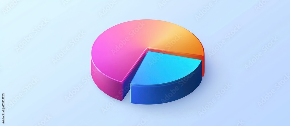 Sleek graphical representation of a pie chart in glyph format, ideal for data visualization. Sleek graphical representation of a pie chart in glyph format, ideal for data visualization.