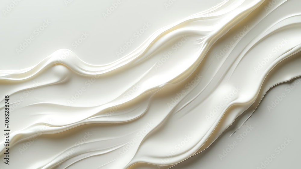 Fototapeta premium White lotion beauty skincare cream texture cosmetic product background