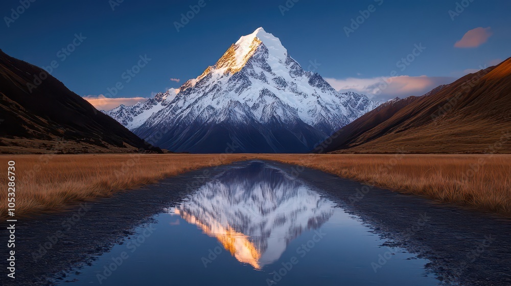 Fototapeta premium Mountain Reflection In Still Water