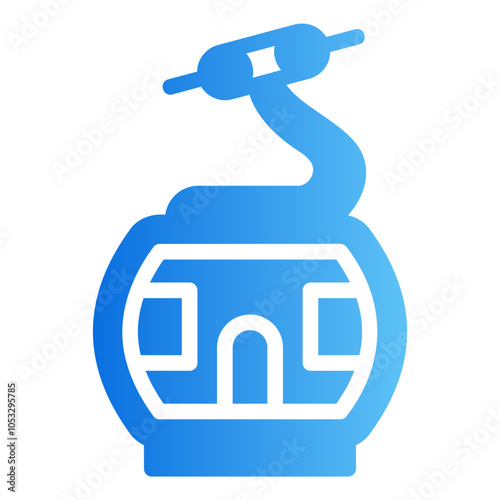 cable car Gradient icon