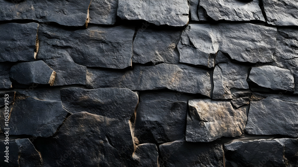 Fototapeta premium Dark Stone Wall Texture Background