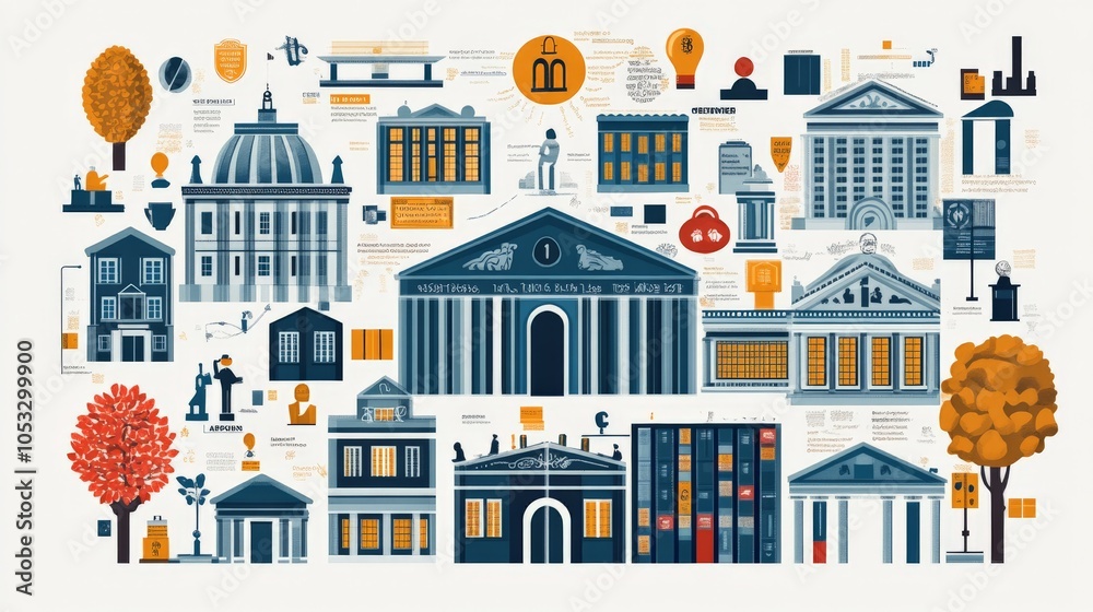 Fototapeta premium Visual Infographic of Financial Vehicle Differences