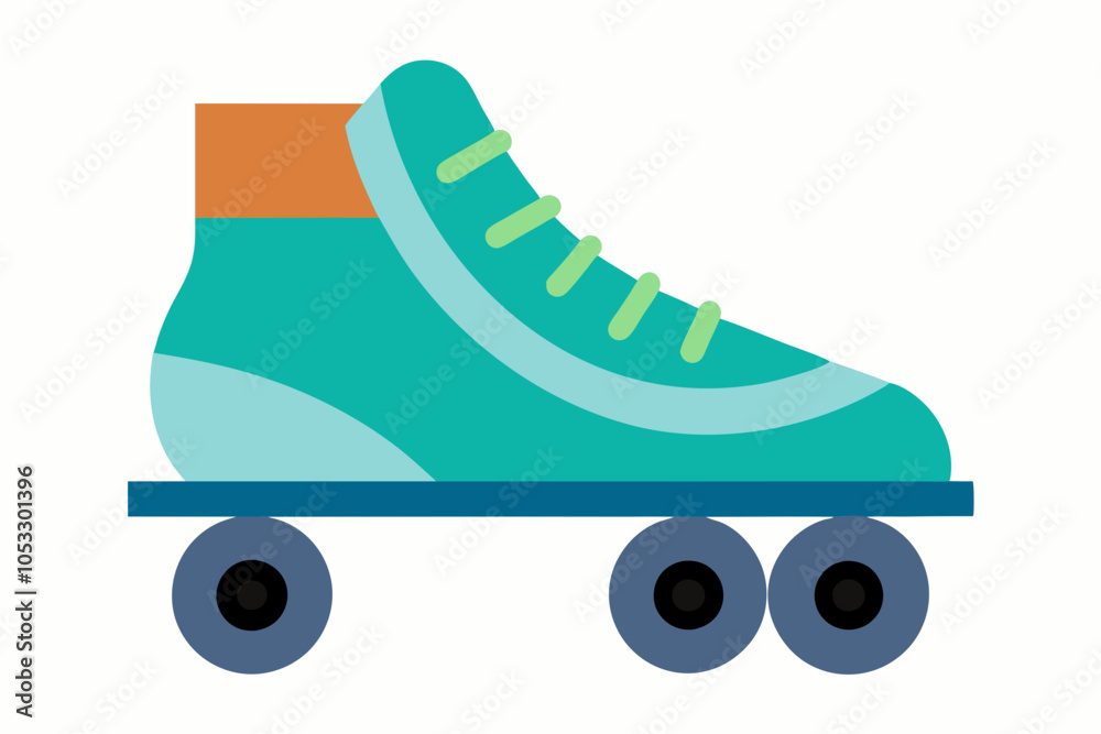 Roller Skate Shoe Isolated Vector Illustration Art Roller Skate Shoe Isolated Vector Illustration Art