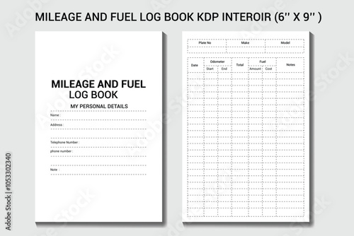 mileage and fuel logbook KDP interior designs