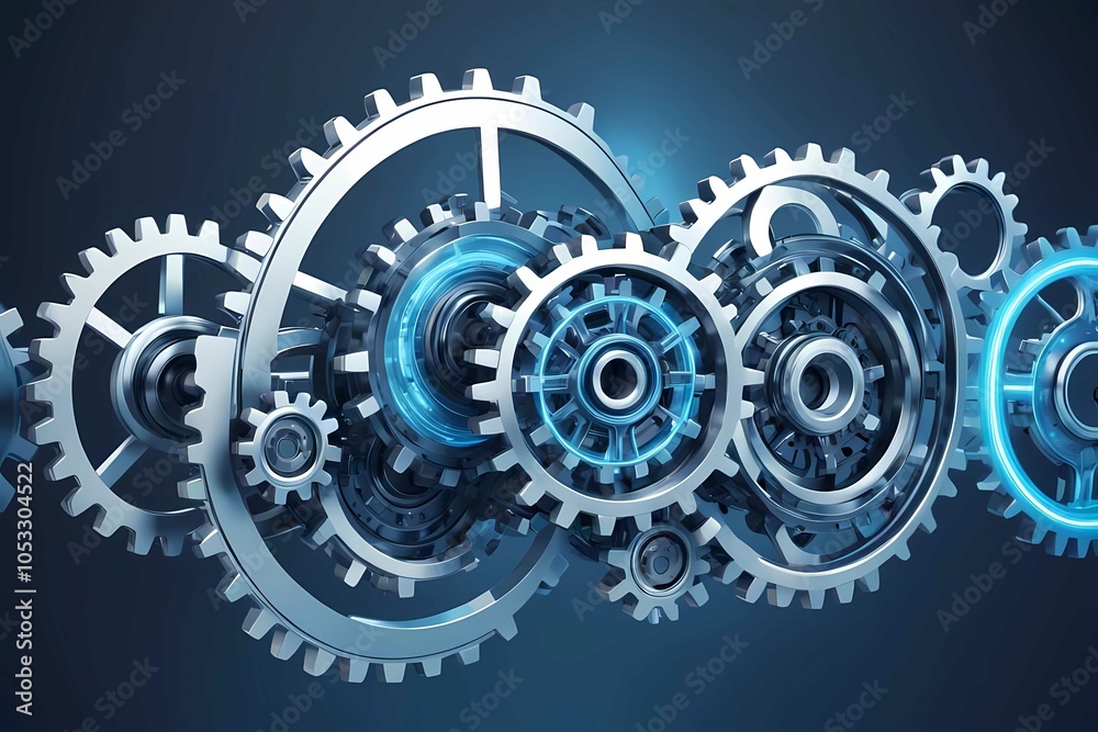 Minimalist illustration of modern technology, depicting seamless integration of business efficiency with digital processes Minimalist illustration of modern technology, depicting seamless integration of business efficiency with digital processes