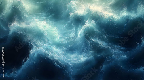 Abstract Ocean Waves Background