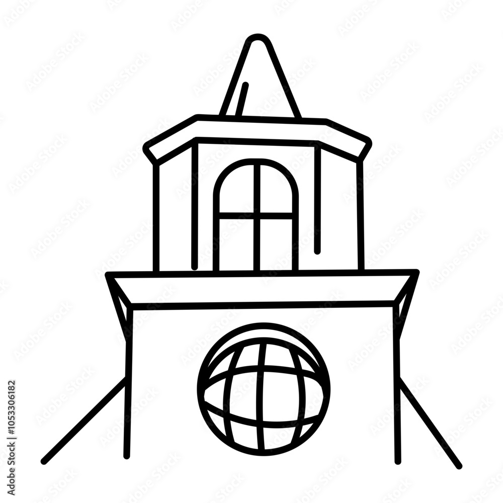 A sketchy icon of cades church
A sketchy icon of cades church