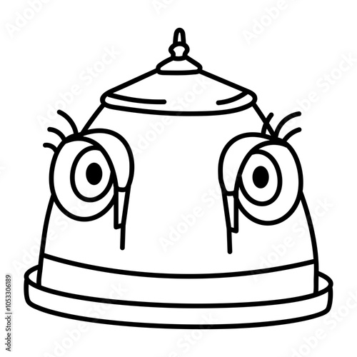 Cine gaumont icon in drawing style 

