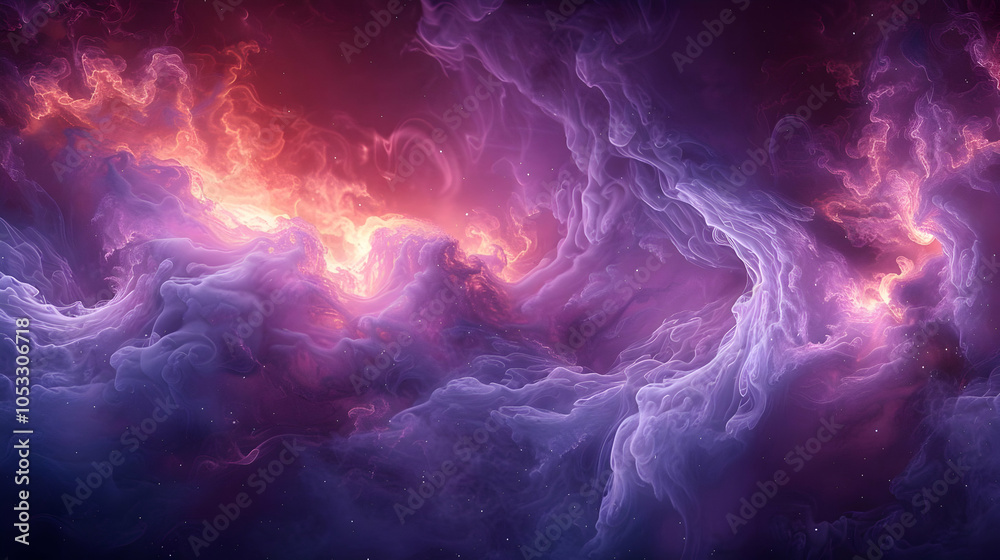 Abstract Purple and Orange Swirls Background Abstract Purple and Orange Swirls Background