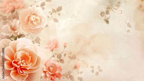 floral background for wedding event