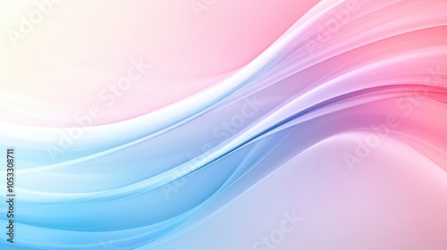 Wallpaper Mural Flowing pastel waves create a serene and calming abstract background, AI Torontodigital.ca