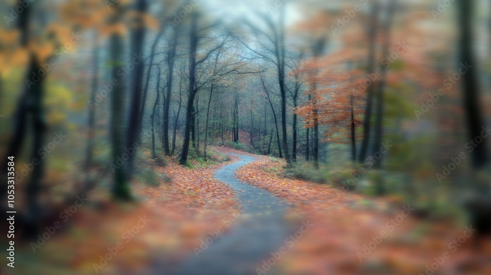 Obraz premium Autumn Forest Trail