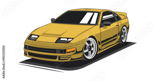 vector illustration design image of limited edition luxury sports racing car