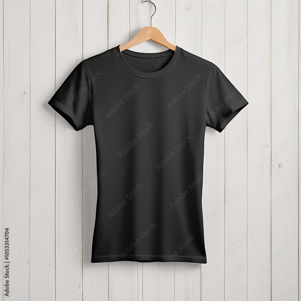 Black mockup tshirt template
