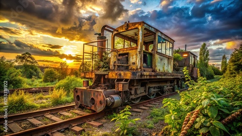 Abandoned Railway Heavy Machinery - Urban Exploration Photography