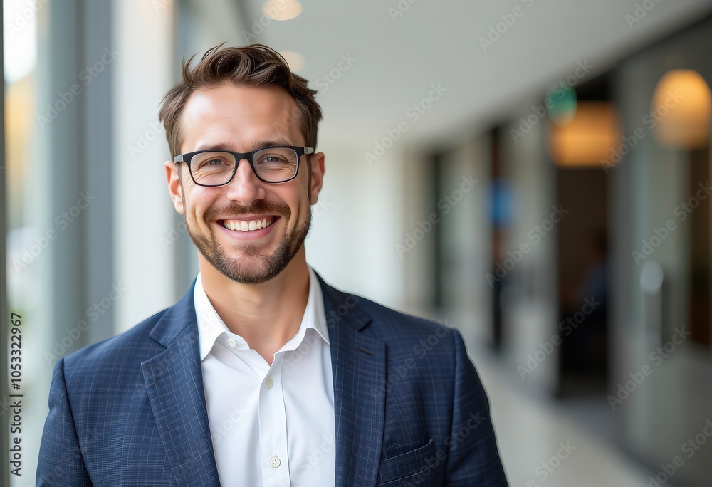 Fototapeta premium portrait of a smiling businessman