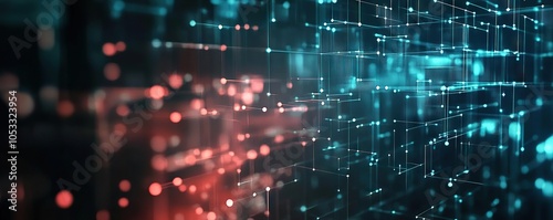 Wallpaper Mural Digital background, can be used in the description of network abilities, technological processes, digital storages, science, education, etc. Torontodigital.ca