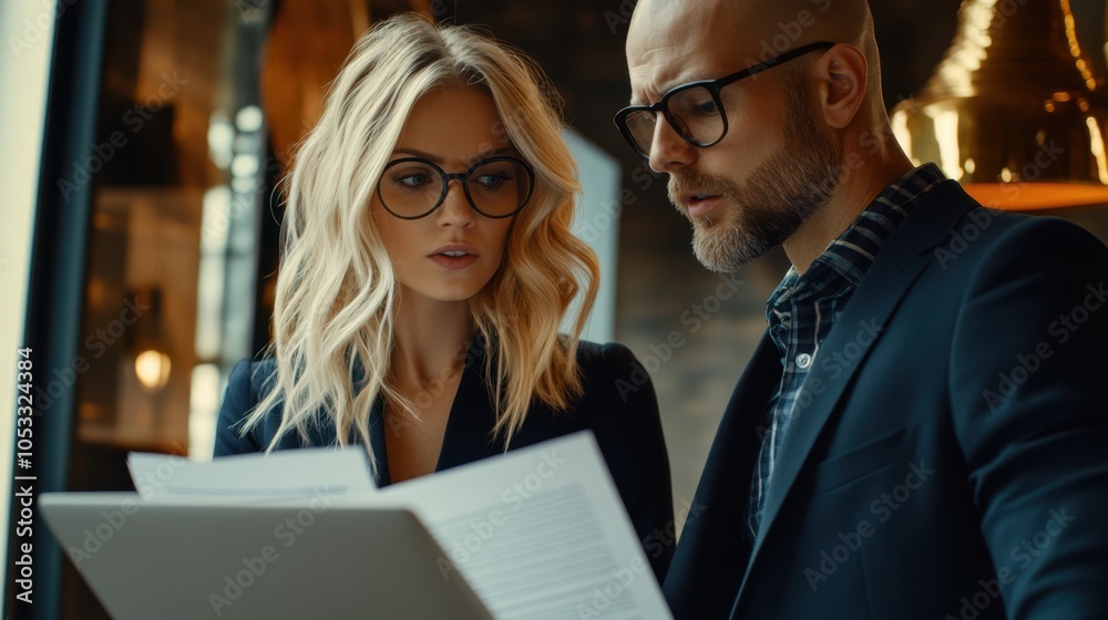 Fototapeta premium The Professionals Reviewing Documents