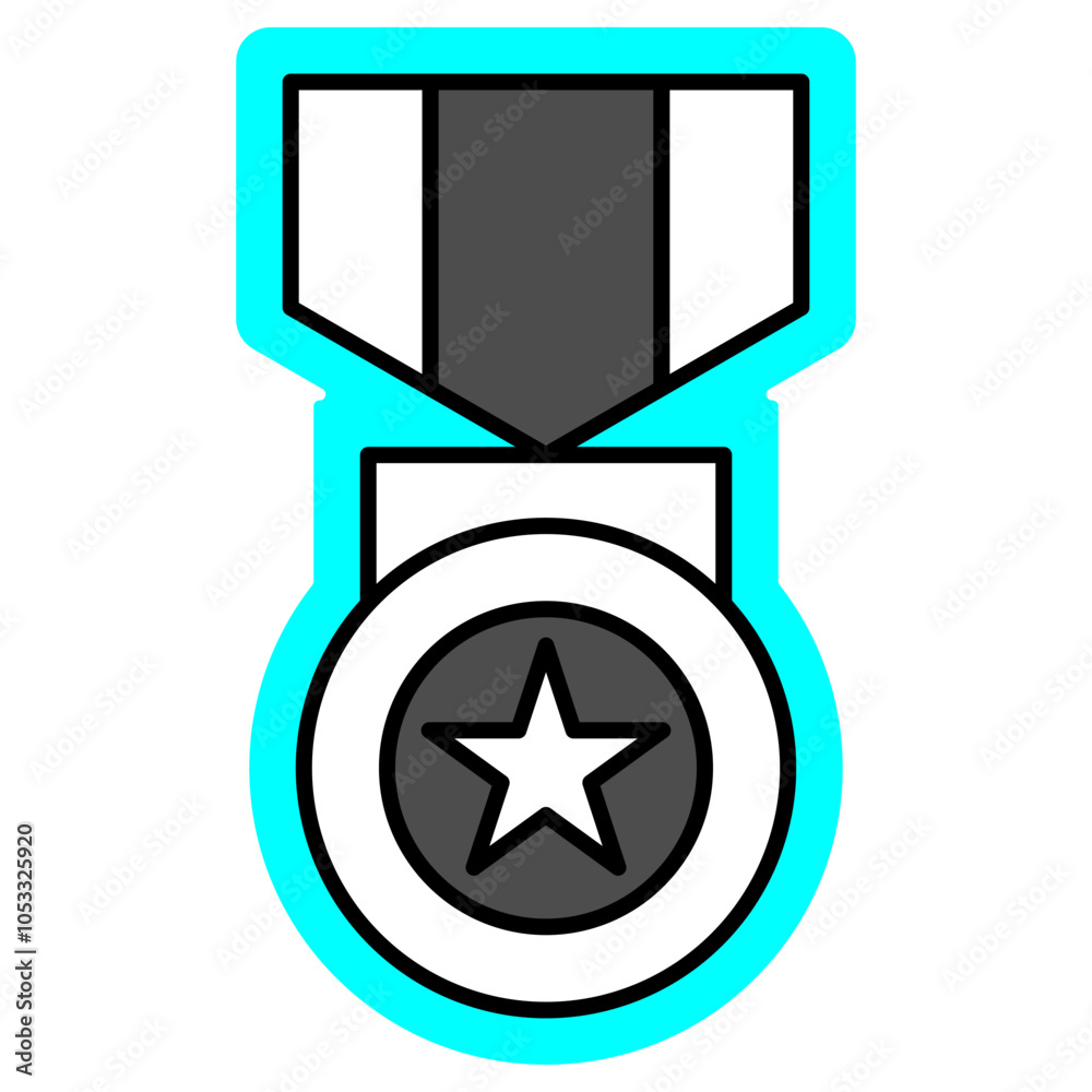 Medal with Star Icon Medal with Star Icon
