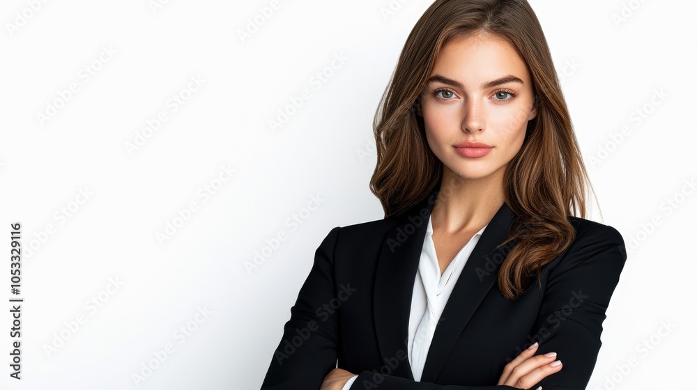 Confident Businesswoman in Professional Attire Confident Businesswoman in Professional Attire