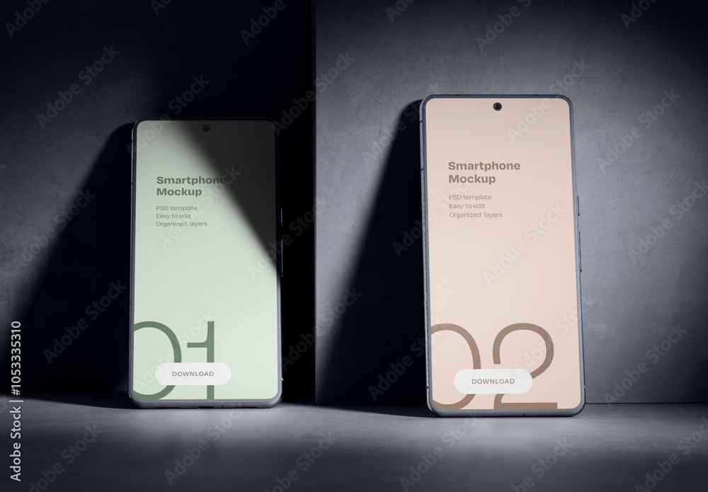 Realistic Smartphone Mockup for App UI and Mobile Design Presentation ...