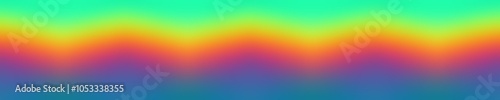 Seamless zigzag blur pattern of red blue yellow gradient.