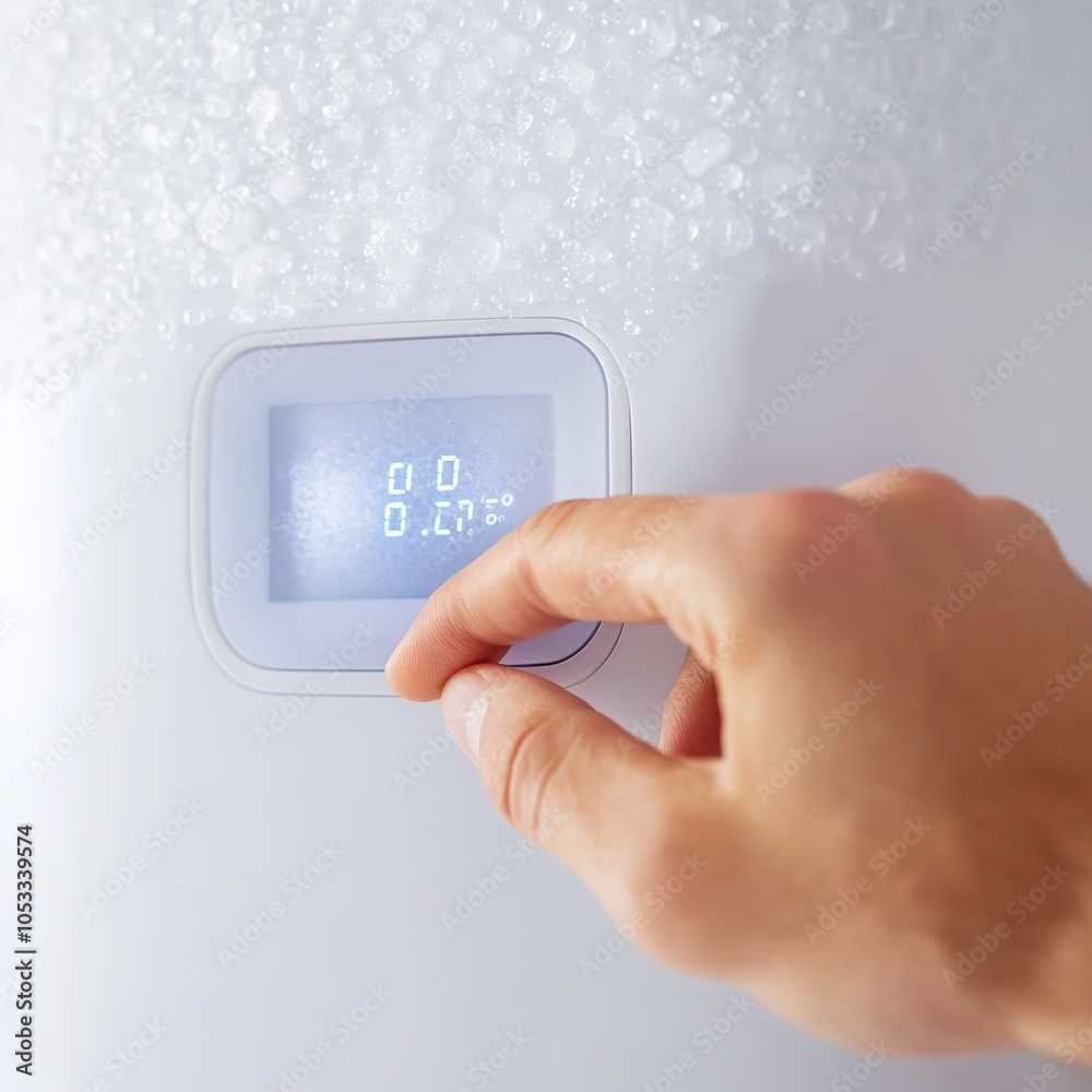 Hand adjusting digital thermostat for cryotherapy Hand adjusting digital thermostat for cryotherapy