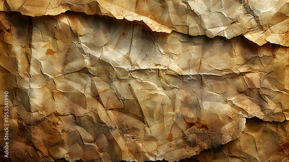 Crumpled Paper Texture - Abstract Background Image Crumpled Paper Texture - Abstract Background Image